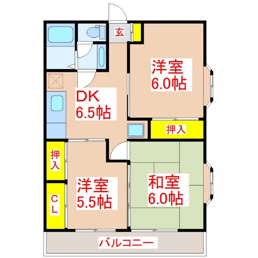 間取図 メゾンドキレイエ