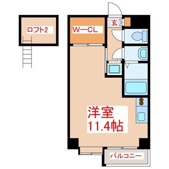 間取図 カナン中央町　Ｂ館