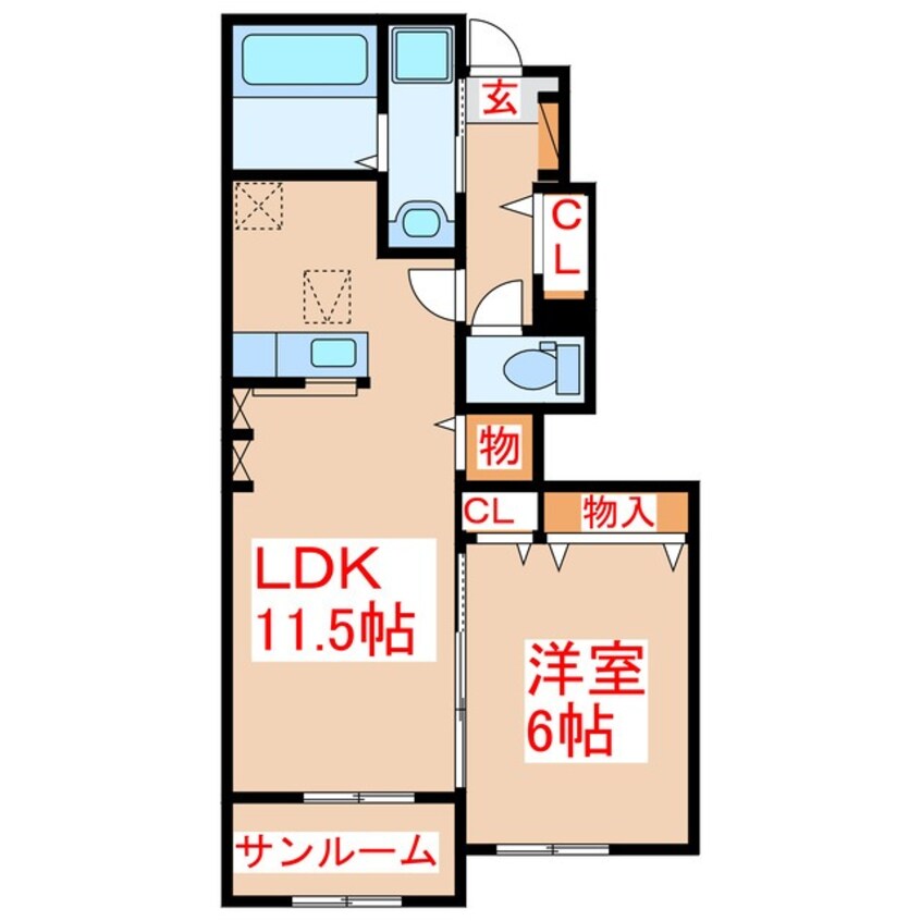 間取図 ベル　メゾン