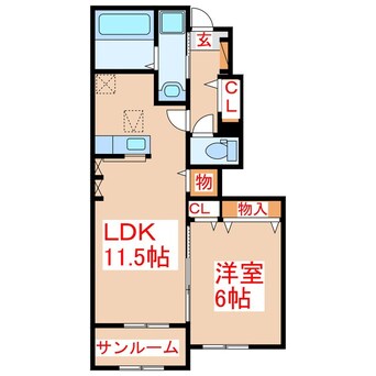 間取図 ベル　メゾン