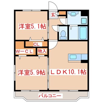 間取図 セトル・伊集院　Ⅱ