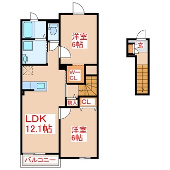 間取図 レジデンス・朝日Ⅱ　Ａ棟