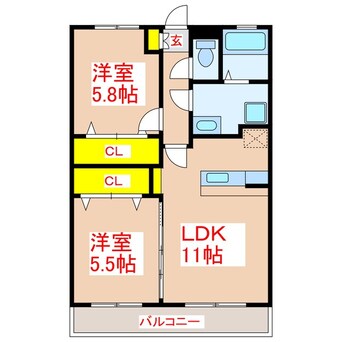 間取図 レジデンス田上