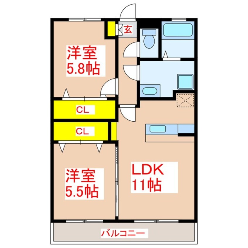 間取図 レジデンス田上