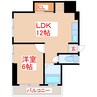 坂元ビル 1LDKの間取り