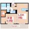 Ｄ－ＲＯＯＭ上之園 1LDKの間取り