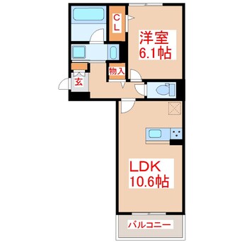 間取図 Ｄ－ＲＯＯＭ上之園