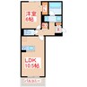 Ｄ－ＲＯＯＭ上之園 1LDKの間取り