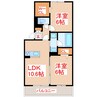 Ｄ－ＲＯＯＭ上之園 2LDKの間取り