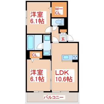 間取図 Ｄ－ＲＯＯＭ上之園