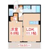 ベーシック猪鹿倉９６１ 1LDKの間取り