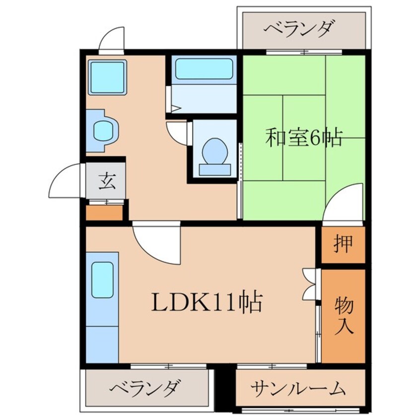 間取図 サンシャイン東谷山