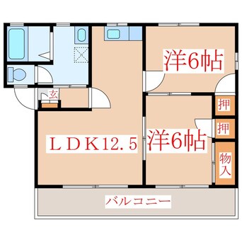 間取図 ベルポスト慈眼寺　Ｂ棟