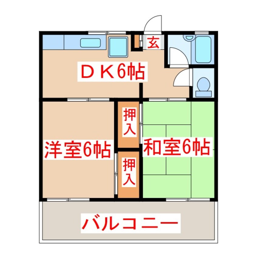 間取図 グリーンハイツ