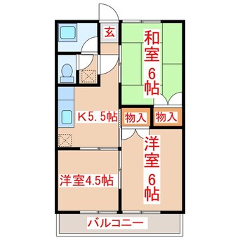 間取図 西谷山ハイツ