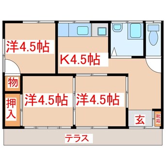 間取図 尾ノ上貸家