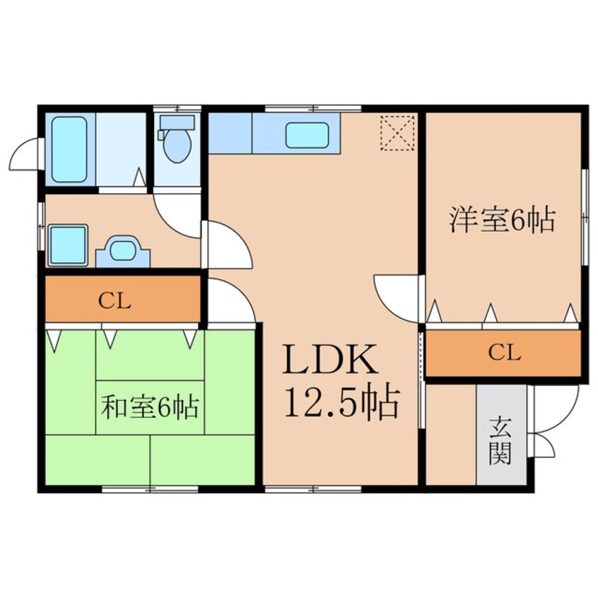 間取図 三浦様貸家　３号棟