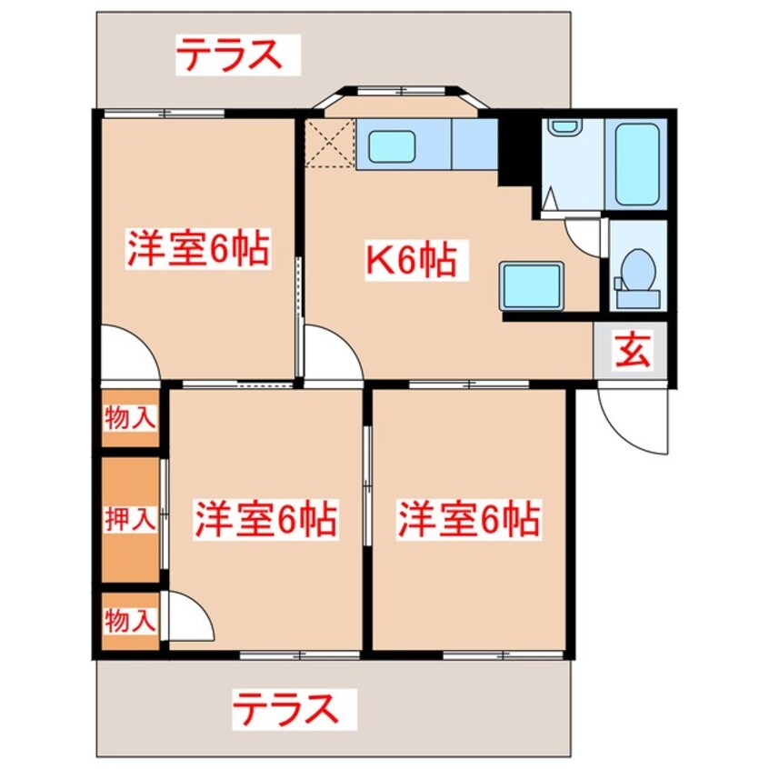 間取図 グリーンハイツ坂之上　Ｂ棟