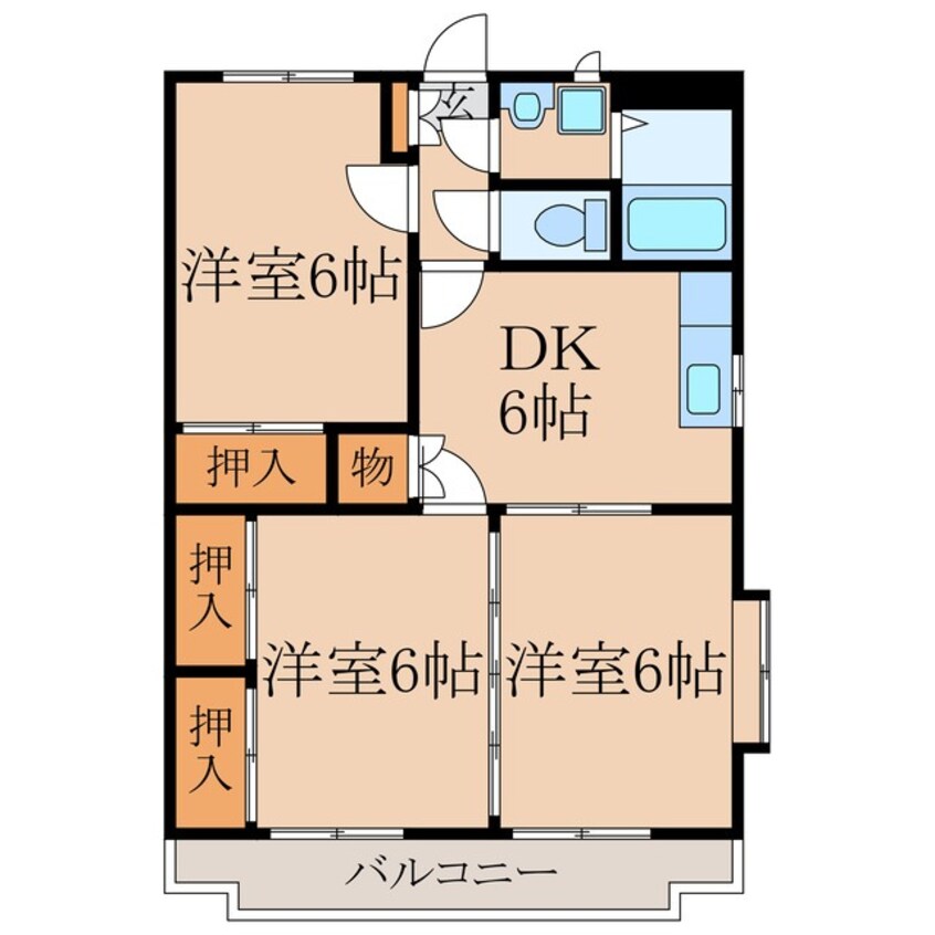 間取図 サンリッチ谷山