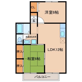 間取図 セジュールレシェンテ　A棟