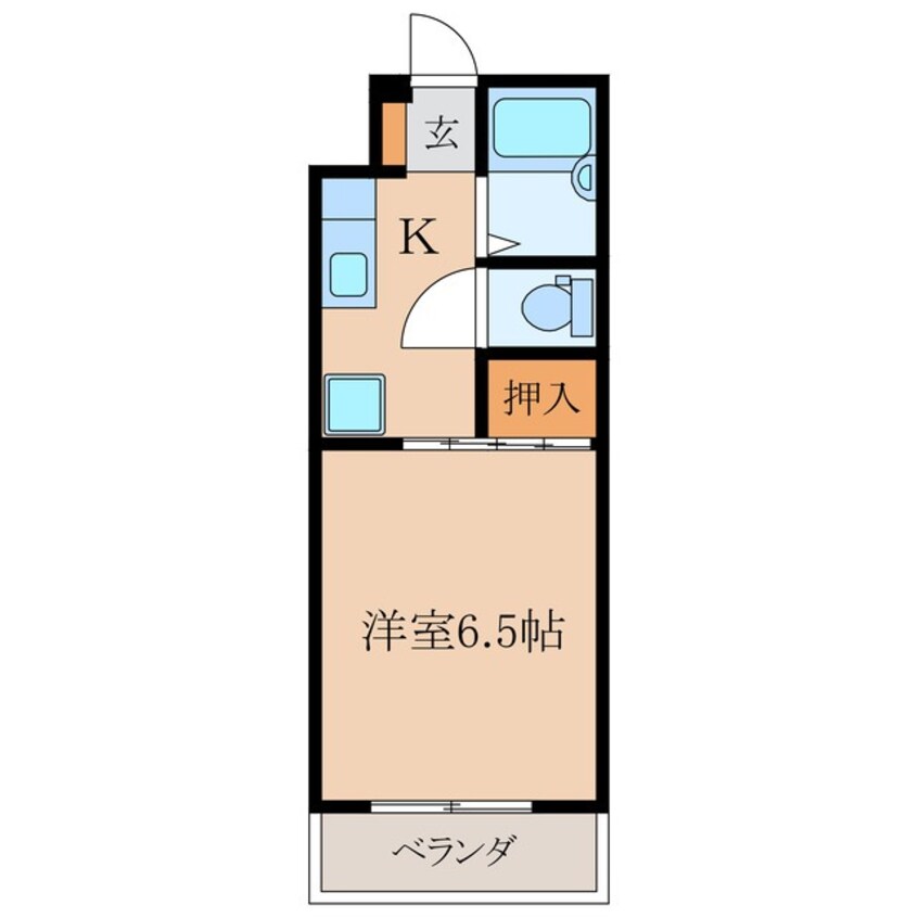 間取図 サンハイツありむら８