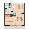 レインボーハイツ 1LDKの間取り