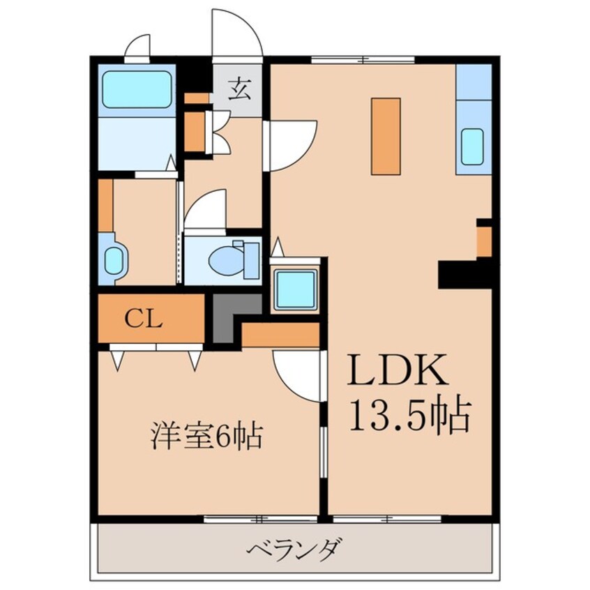 間取図 レインボーハイツ