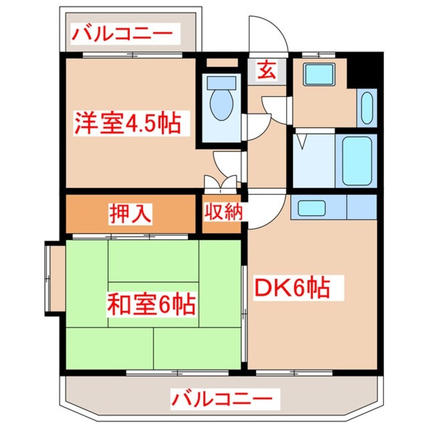 間取図 ネオハイム永田