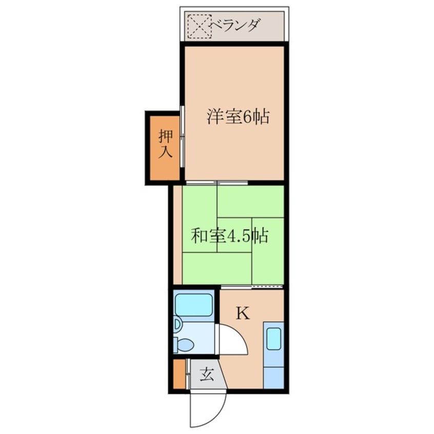 間取図 エリットコーポ