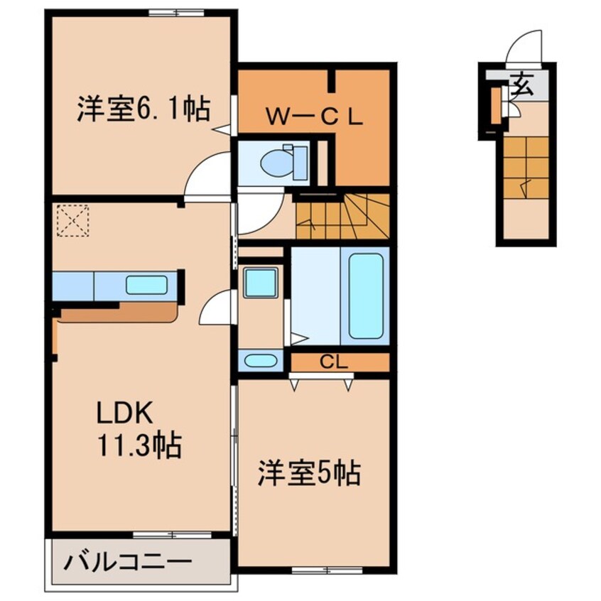 間取図 ガーデンハウス華なん　Ｂ