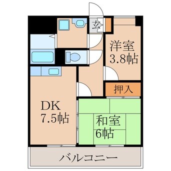 間取図 サンハイツ笹貫