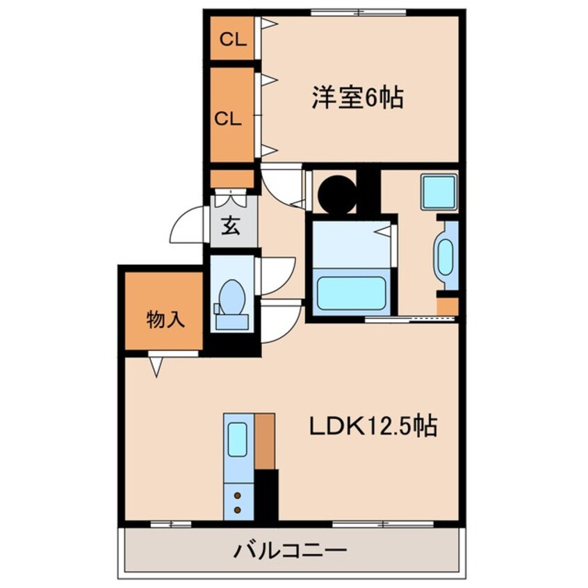 間取図 フレア谷山中央