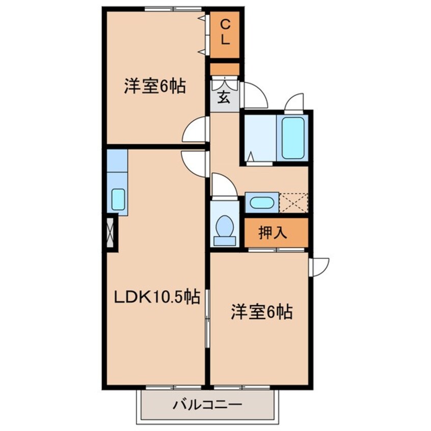 間取図 エスポワールⅠ