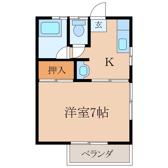 間取り図 コーポ山口　Ｂ棟