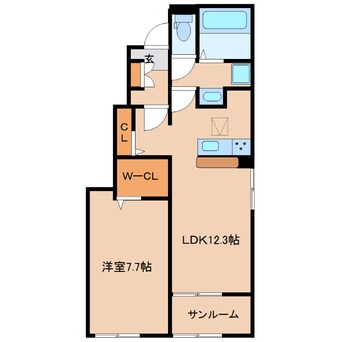 間取図 サンライズ光山　Ⅰ