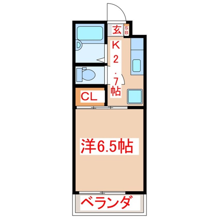 間取図 サンハイツありむら８