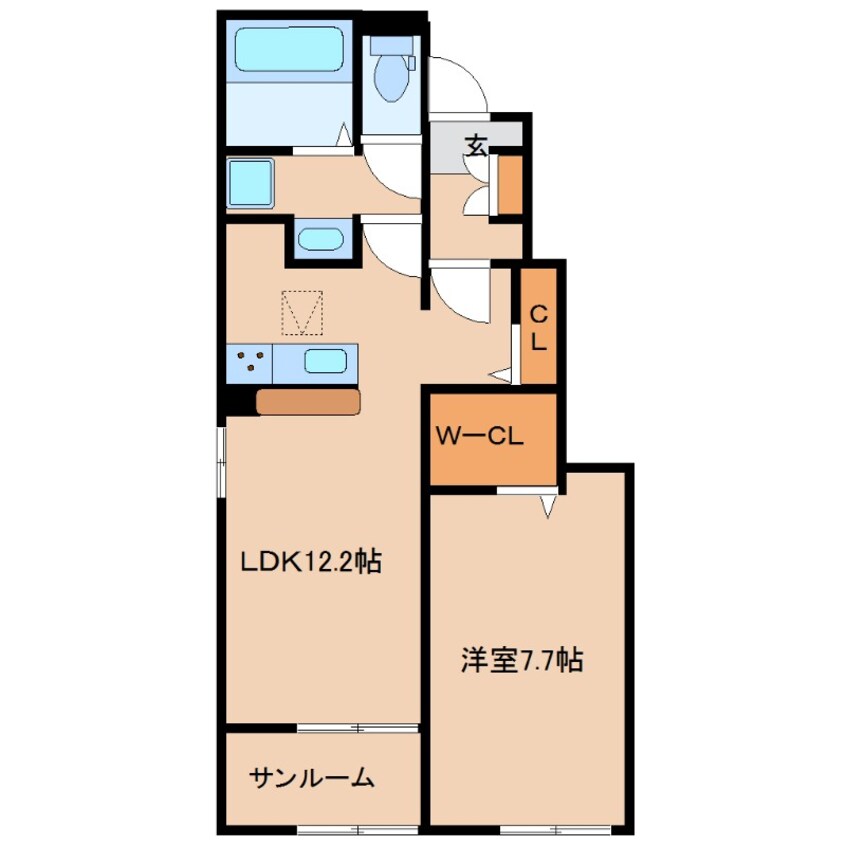 間取図 プラヤ　アズール