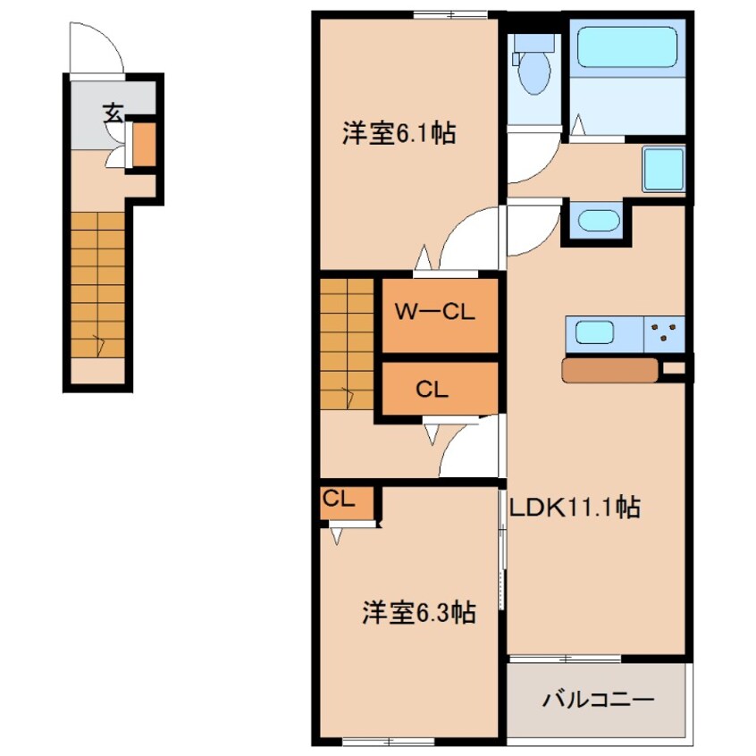 間取図 プラヤ　アズール