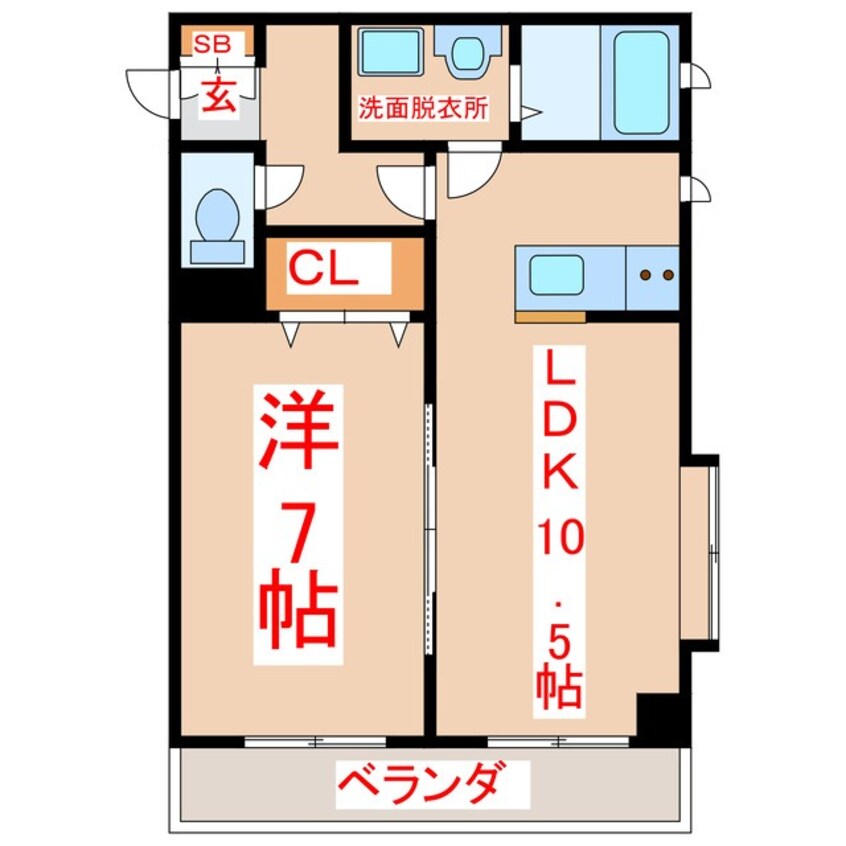 間取図 セントクレージュ参番館