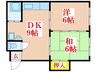 池田マンション 2DKの間取り