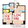 さくらヒルズ樋之口壱番館 1LDKの間取り