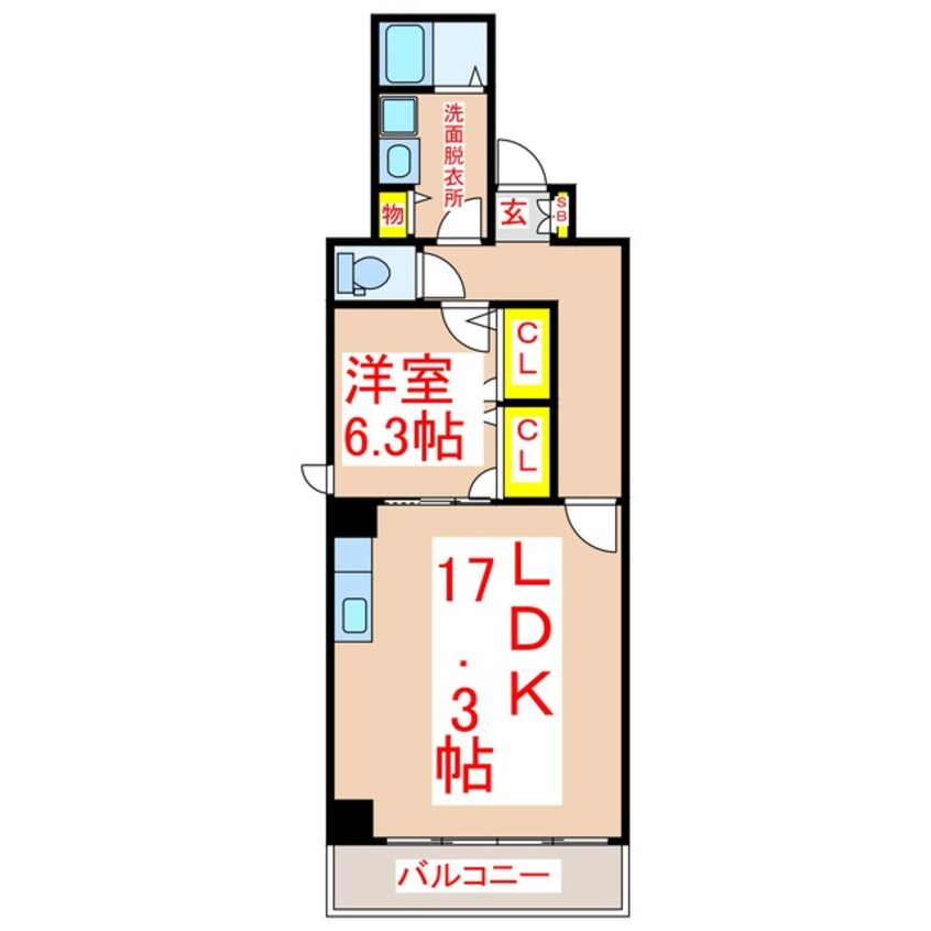 間取図 ＣＡＳＡ　ＧＲＡＮ鹿児島