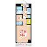 新屋敷山元マンション 1Kの間取り