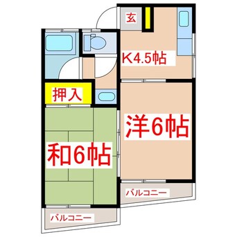 間取図 第一伊敷コーポ