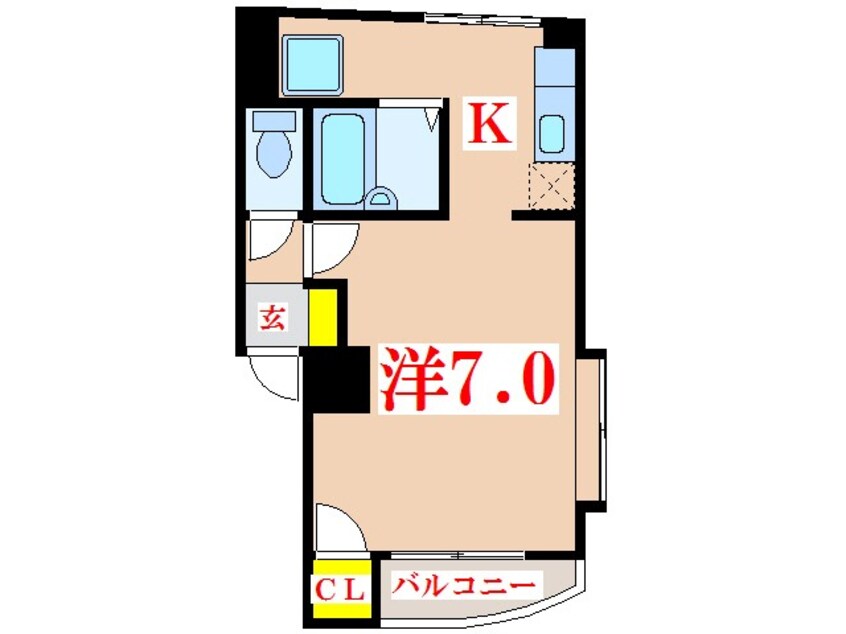 間取図 コンフォート玉龍