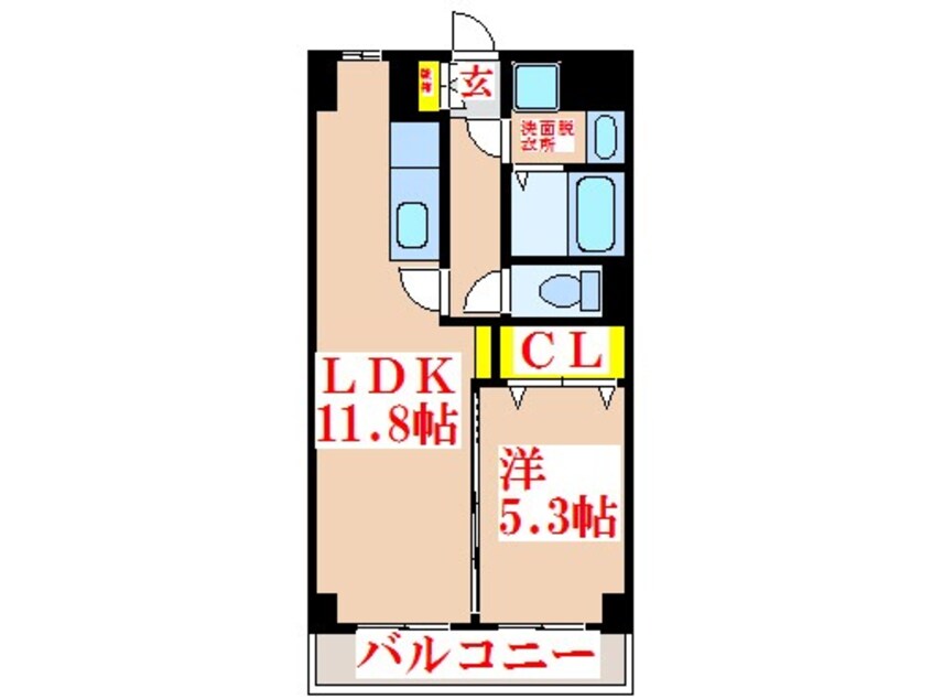 間取図 パークサイド染河