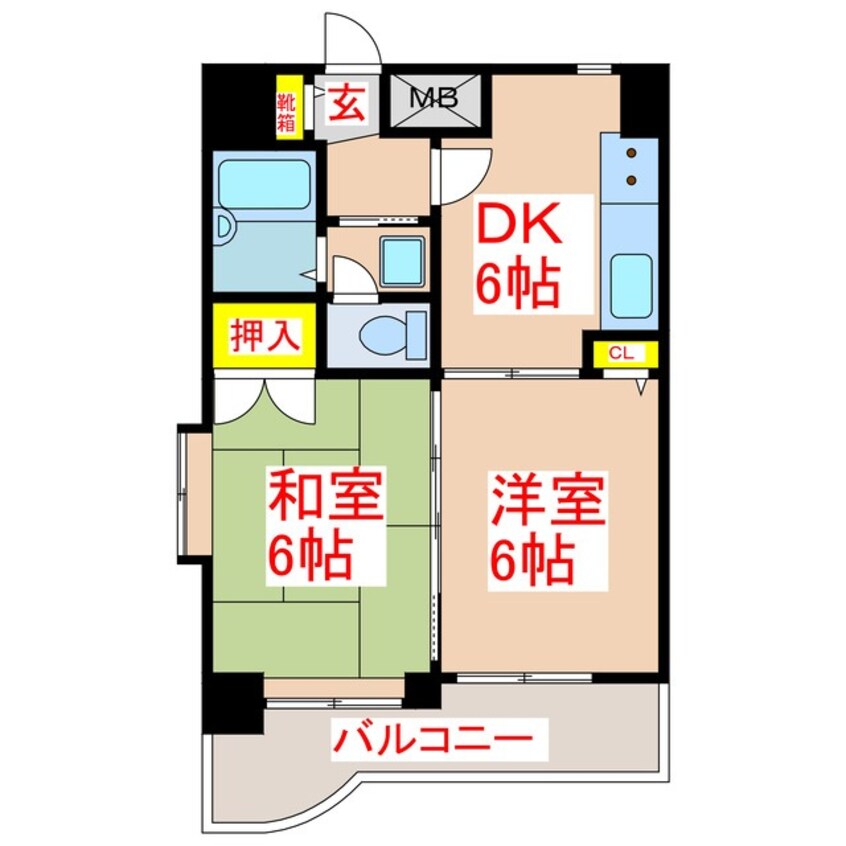 間取図 ライオンズマンション西千石