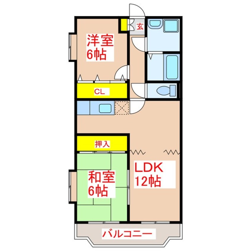 間取図 Ｊ・Ｆコーポ