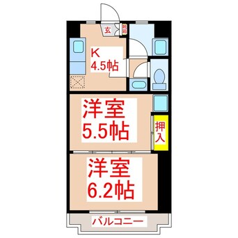 間取図 ベルポイント伊敷