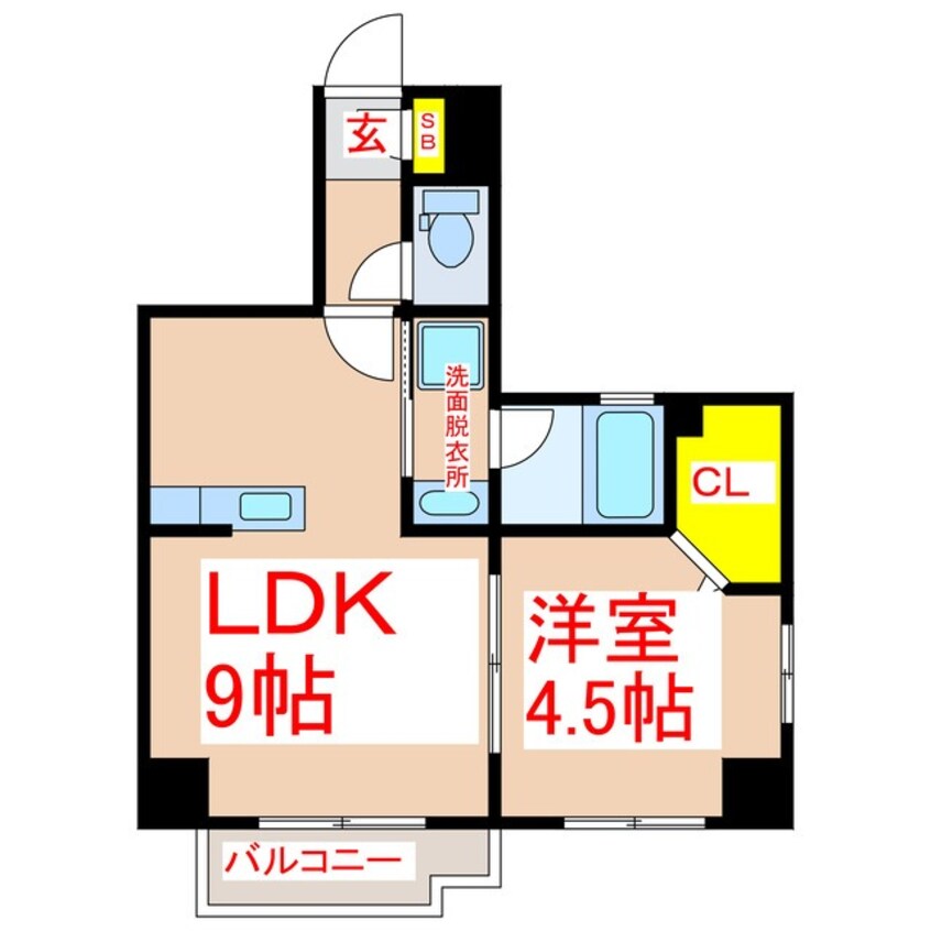 間取図 さくらヒルズ樋之口壱番館